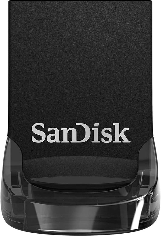 SanDisk RAM-2951 Memoria 128GB USB 3.1 Ultra Fit Z430 130Mb/S Negro Mini,