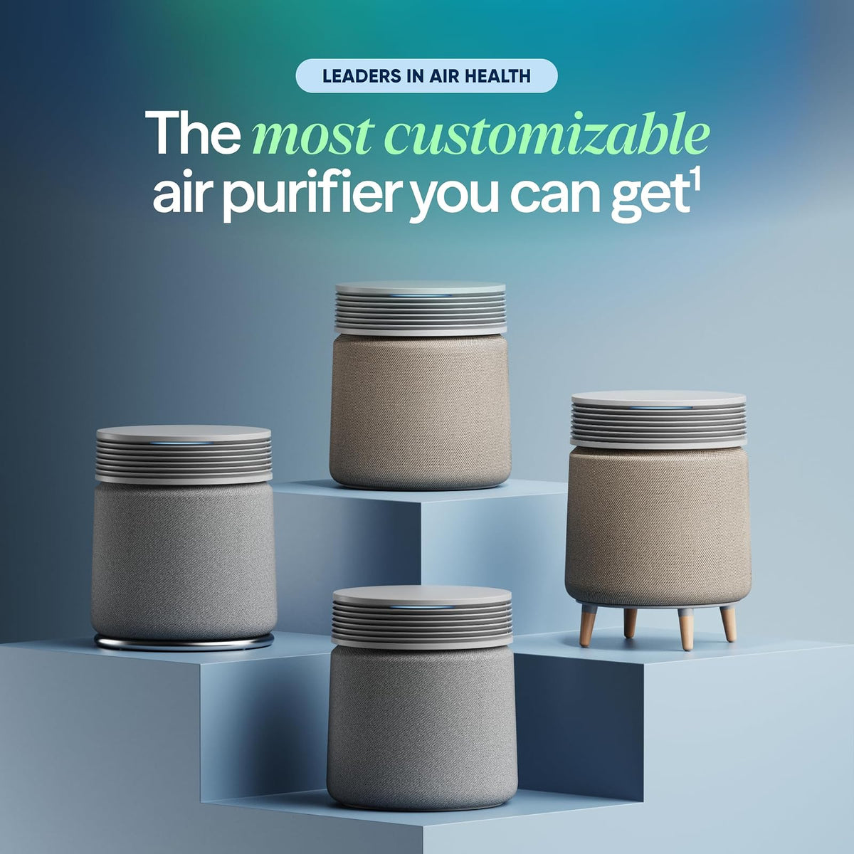 Blueair Blue Signature Base de anillo, base purificadora de aire de repuesto, diseño personalizable, ligero y fácil de instalar, compatible con el purificador de aire grande Blue Signature