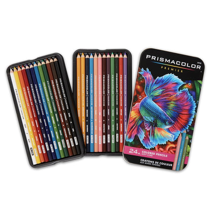 Prismacolor Premier Lápices de Colores de Núcleo Suave - 24 Piezas - Lápiz