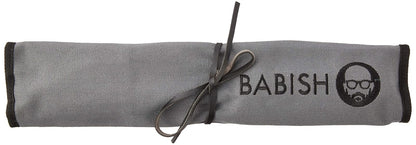 Babish Cubiertos alemanes de acero de alto carbono 1.4116, 3 piezas con rollo de cuchillos