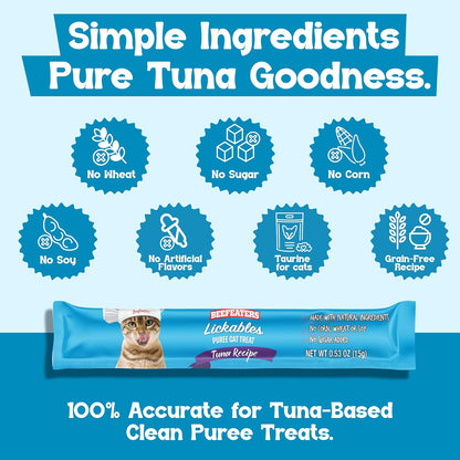 Premio Puré Lickable para Gato Snack Cremoso y Saludable