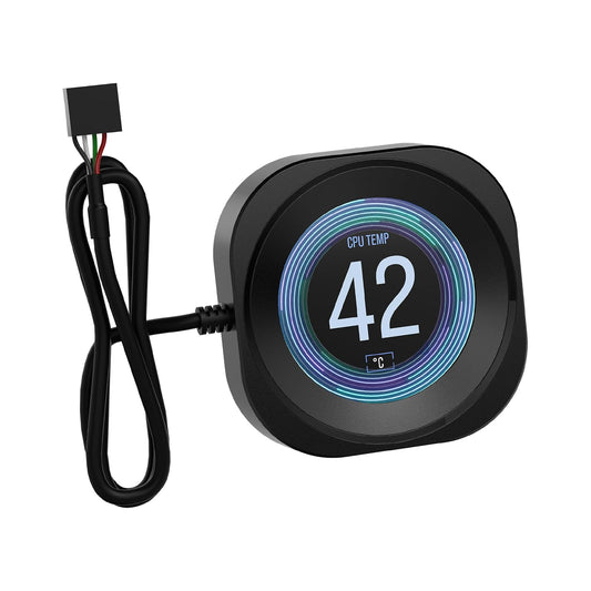 Corsair Nautilus RS Módulo para LCD – ara refrigeración de CPU Nautilus RS y Nautilus RS ARGB AIO – Pantalla LCD IPS de 2,1", Instalación Sencilla sin Herramientas – Negro