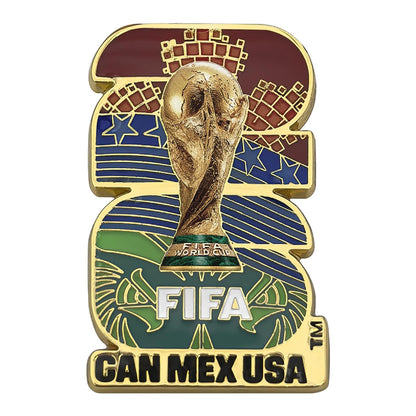 Wagon International Pin de Emblema de países anfitriones 2D con Licencia Oficial de la Copa Mundial DE LA FIFA 2026ᵀᴹ