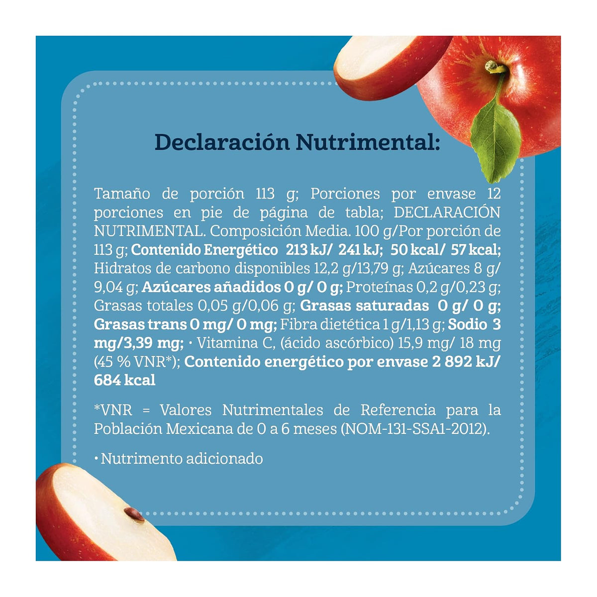 Gerber Papilla Etapa 2, Manzana, Paquete de 12 Piezas de 113g c/u