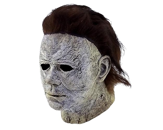 Máscara de Oficial de Michael Myers, Máscaras de Asesino Serial de Pelicula de Halloween Ideal para Fiestas de Disfraces