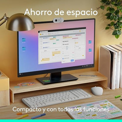 Logitech K250 Teclado Compacto Bluetooth para Windows, ChromeOS ó iOS, Batería de 12 Meses - Color Blanco