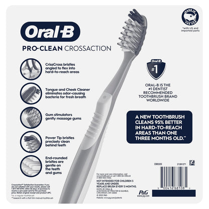 Oral-B Pro Health All In One Soft Toothbrushes, 6 Count