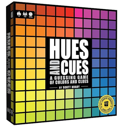 USAopoly PA135-725-002000-04 Tonos y Tacos, Juego de adivinación de Colores Vibrantes, para la Noche de Juegos Familiares, Conecta Pistas y Colores Juntos, 480 Cuadrados de Colores para adivinar