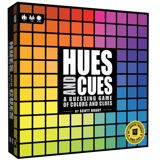 USAopoly PA135-725-002000-04 Tonos y Tacos, Juego de adivinación de Colores Vibrantes, para la Noche de Juegos Familiares, Conecta Pistas y Colores Juntos, 480 Cuadrados de Colores para adivinar