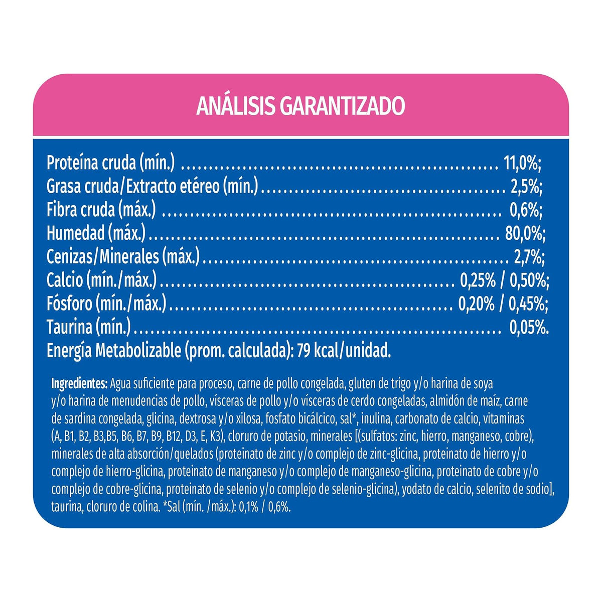 CAT CHOW Gatito Pollo 24x85g N1 MX