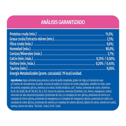 CAT CHOW Gatito Pollo 24x85g N1 MX