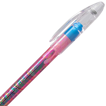 Pentel Arts Krazy Pop - Bolígrafo de gel iridiscente (1,0 mm), tinta surtida (Xc/BD/CP/DG), 4 unidades (K91PABP4M3)