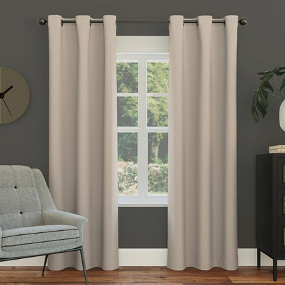 Sun Zero Easton - Cortina Opaca con Ojales, Panel Individual - Piedra - 101.6An x 160Al cm (1 Paneles)