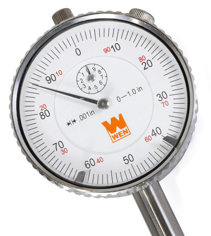 WEN 10703 2,5 cm. Indicador de esfera de precisión con 0.1 pulgada Resolución