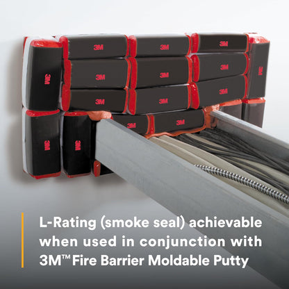 3M Fire Barrier Almohadas FB369, tamaño grande, autónomas, intumescentes, reintroducibles, reutilizables, 3 x 6 x 9 pulgadas