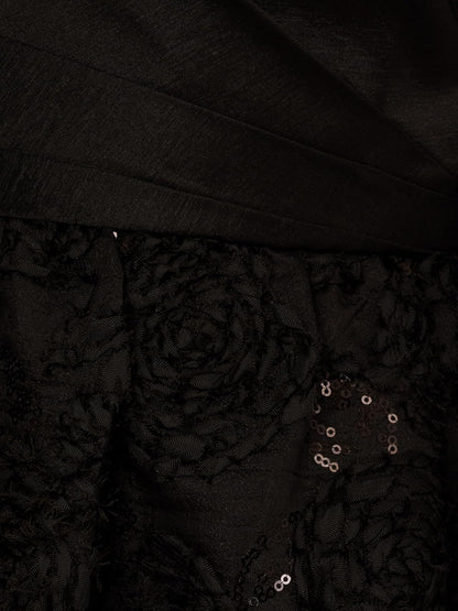 Adrianna Papell Soutache Floral Combo Gown Vestido para ocasión Especial Mujer