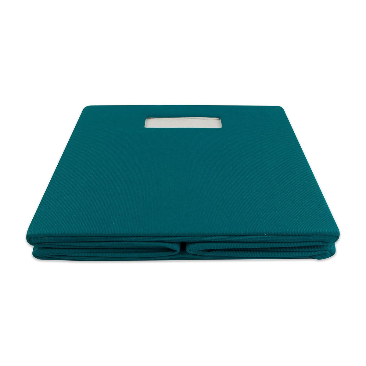 DII Cajón de Almacenamiento de Tela Plegable con Lados Duros para organización del hogar y la Oficina, Sólido, Verde Azulado, Pequeño, 1