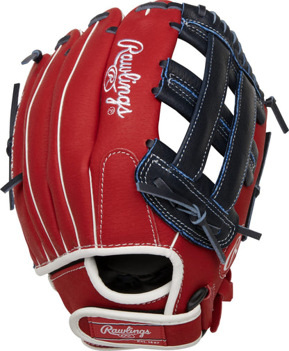 RAWLINGS - Serie de guantes Sure Catch | Guantes T-Ball y béisbol juvenil | Tiro con la mano derecha | 11.5 pulgadas | Modelo Bryce Harper