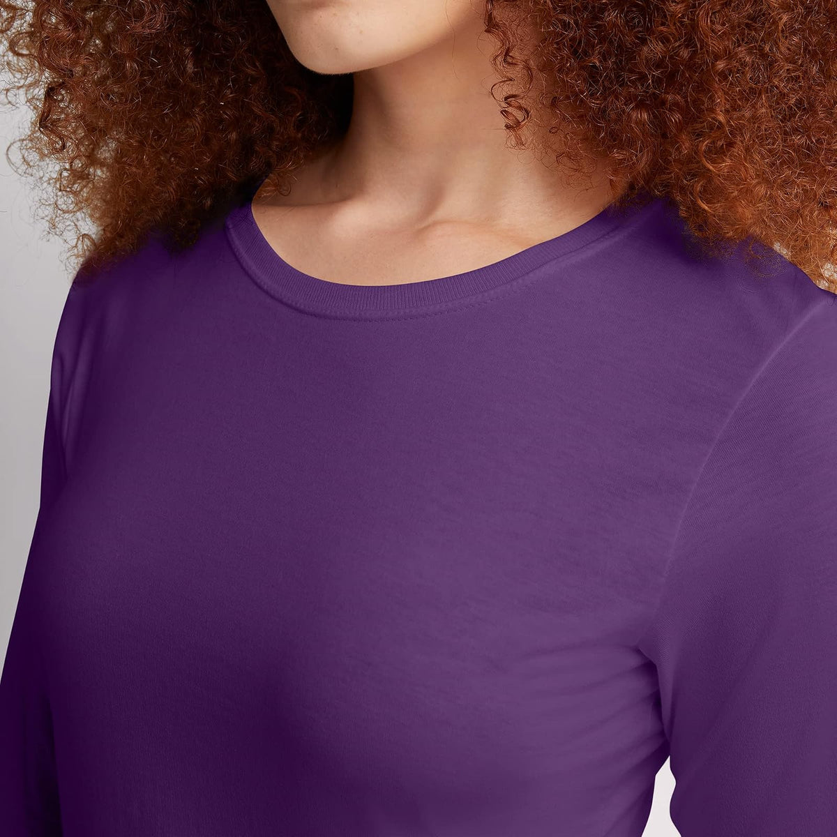 Hanes Playera de Manga Larga Camisa para Mujer