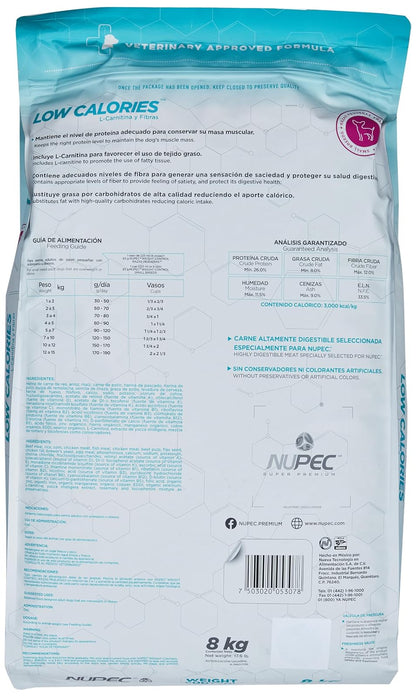 Nupec Alimento Seco para Perro Raza Pequeña Weight Control, 8 kg, 1 Pack