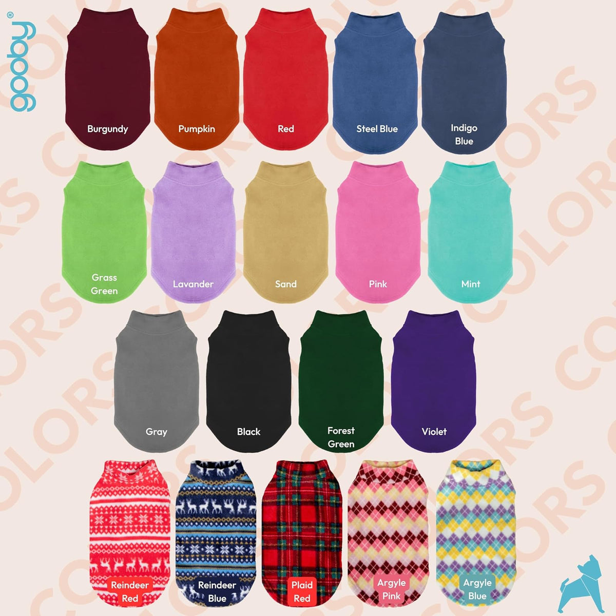 Gooby Stretch Fleece Pull Over Cold Weather Dog Vest, Rojo, 6XL