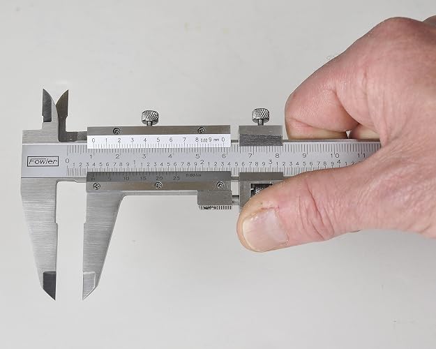 Fowler 52-058-008-0, calibrador Vernier con rango de medición de 0-8 pulgadas/200 mm