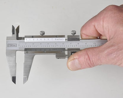 Fowler 52-058-008-0, calibrador Vernier con rango de medición de 0-8 pulgadas/200 mm