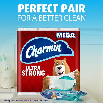 Charmin Flushable Wipes, 4 packs of 40 Flushable Wipes, 160 Total Wipes (Packaging May Vary)