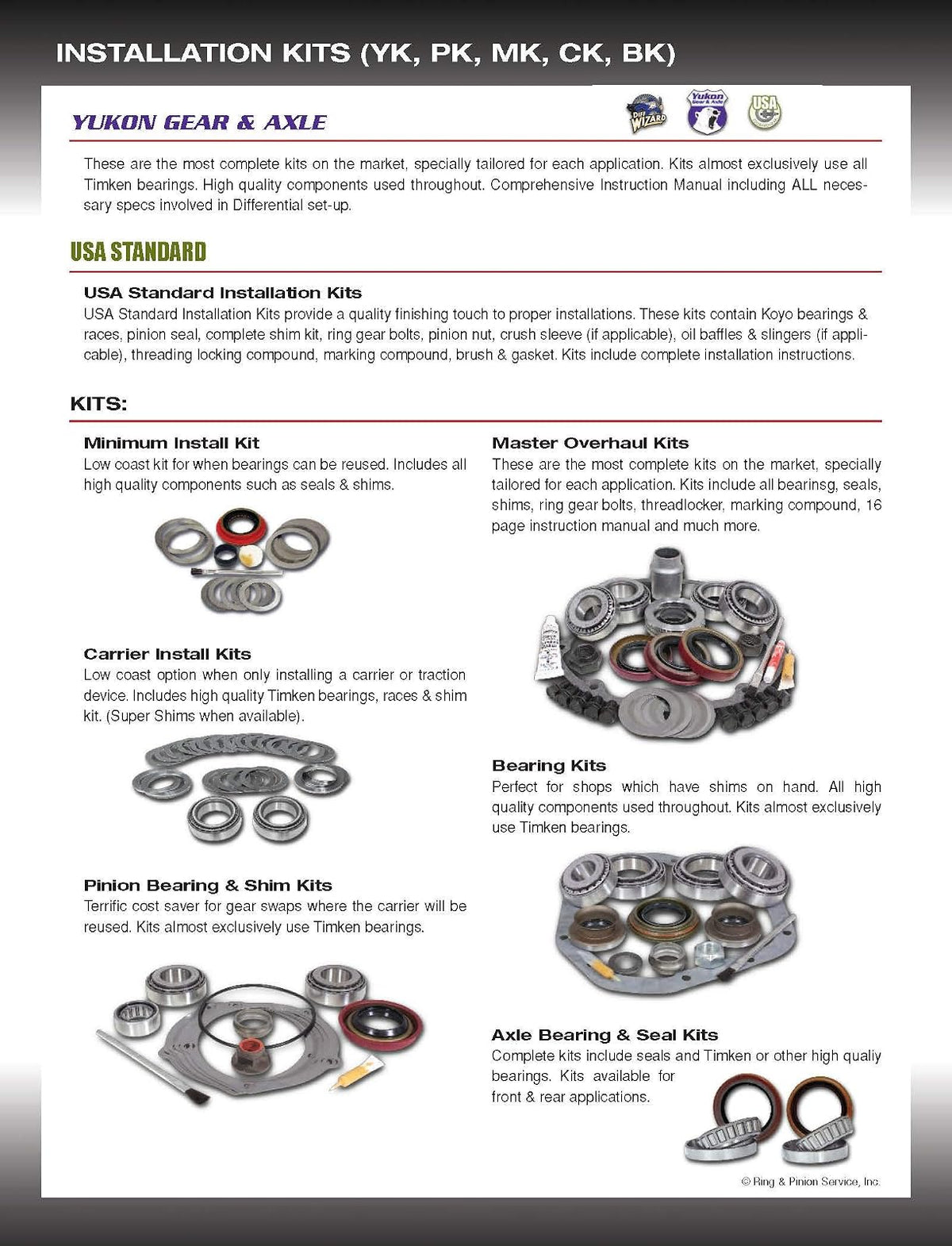 Yukon Gear & Axle (SK CSF8.8) Kit eliminador de manga aplastante para Ford 8.8/7.5 diferencial