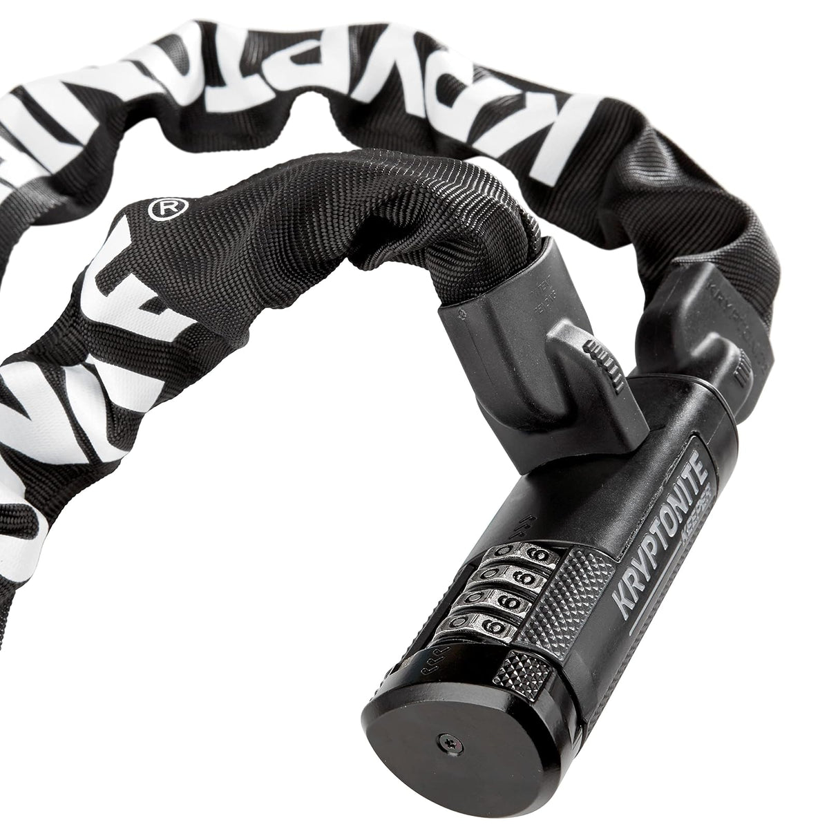 Kryptonite Keeper 790 - Candado combinado de cadena para bicicleta, 3 pies de largo, resistente y antirrobo, vendido, bloqueo de cadena de bicicleta, 4 dígitos reiniciable, cerradura de combinación