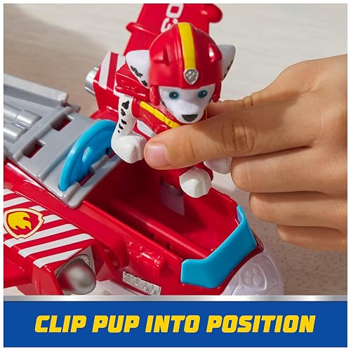 Paw Patrol: Air Rescue, Figura de acción de Marshall y avión Hero Hydro Plane con Lanzador de proyectiles y 2 proyectiles, Juguetes para niños y niñas a Partir de 3 años