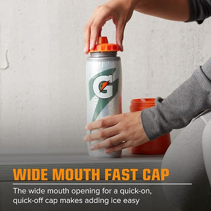 Gatorade Botella aislante para apretar, azul, 30 onzas