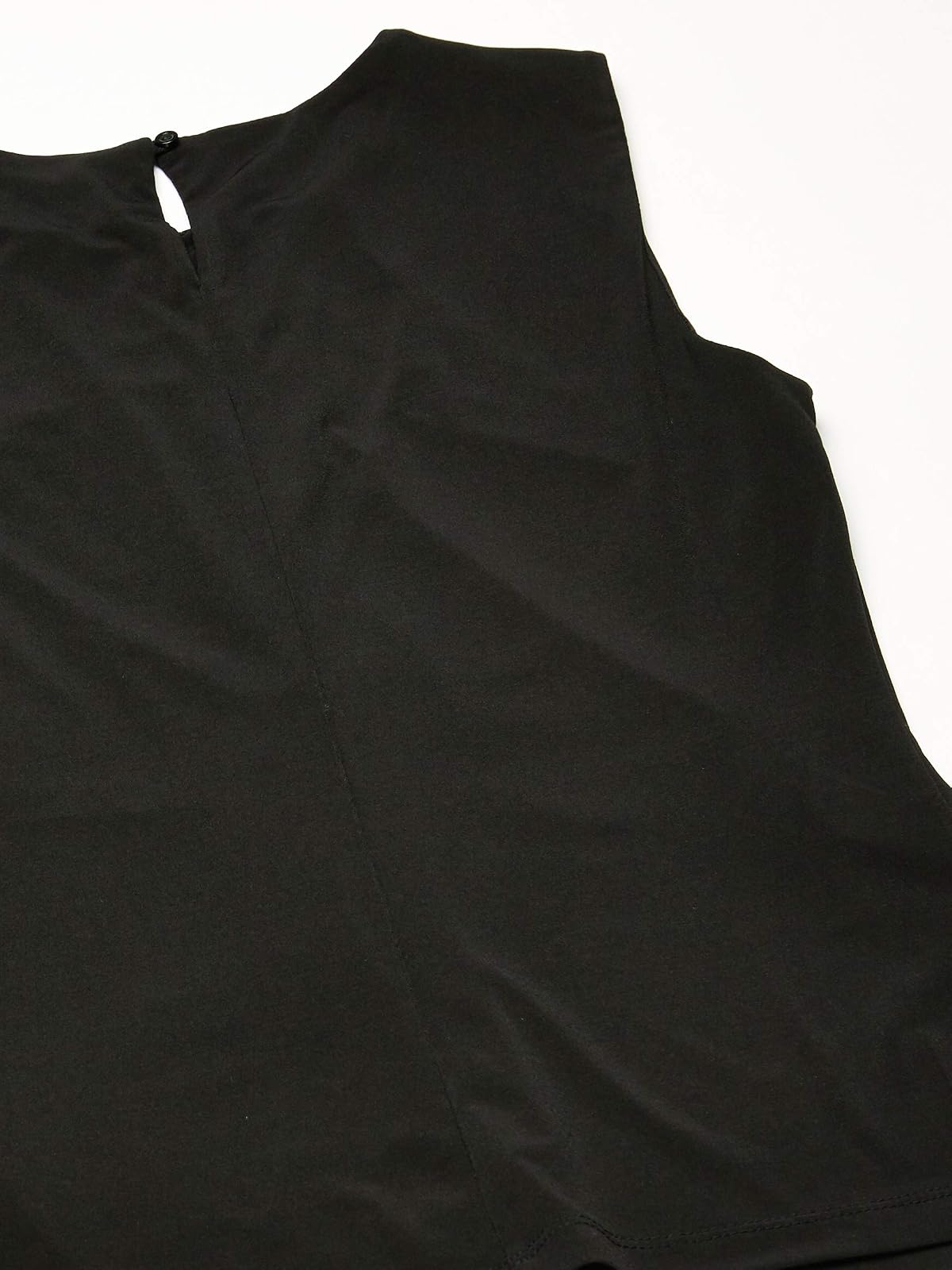 Calvin Klein Camiseta sin Mangas con Cuello Plisado para Mujer | Cuello plisado, sin mangas, capas, trabajo, salir, cena