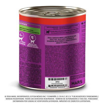 Whiskas Alimento para Gato Adulto en Lata, Sabor Res, Paquete de 24 Piezas, 350g c/u