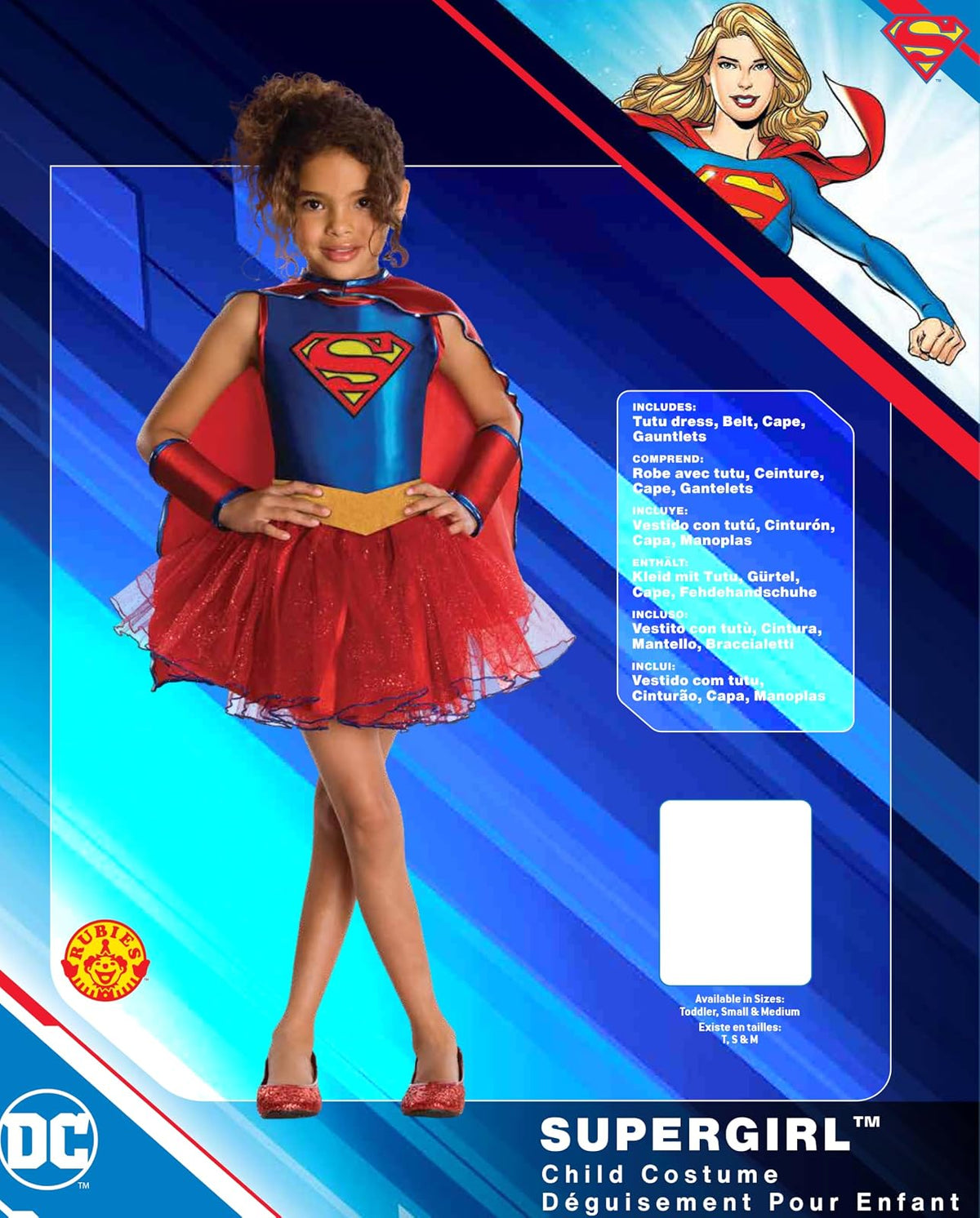 Disfraz de tutú de Supergirl para niñas