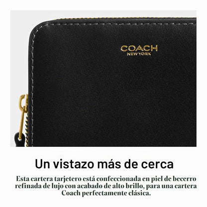 COACH Billetera para mujer, B4/Tan Rust, Una talla, Billetera plegable