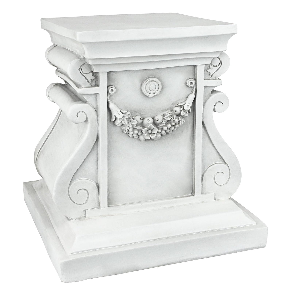 Design Toscano NG314105 - Elevador de Base para jardín, tamaño Mediano, zócalo clásico