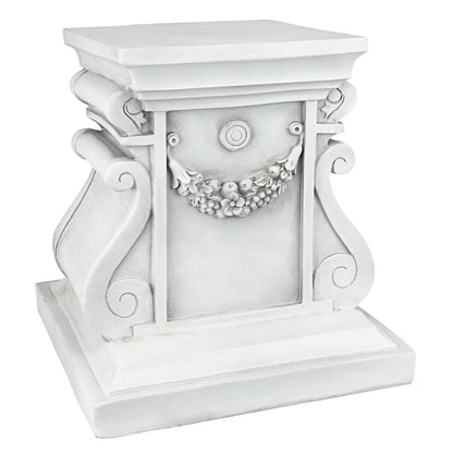 Design Toscano NG314105 - Elevador de Base para jardín, tamaño Mediano, zócalo clásico