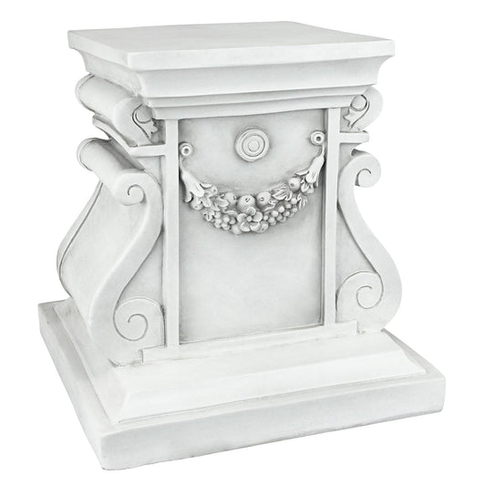 Design Toscano NG314105 - Elevador de Base para jardín, tamaño Mediano, zócalo clásico