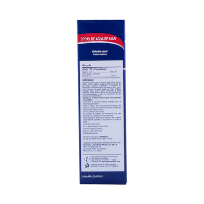 NASALUB MAX Spray de Agua de Mar, Humectación e higiene nasal efectiva para toda la familia, Frasco con 100ml