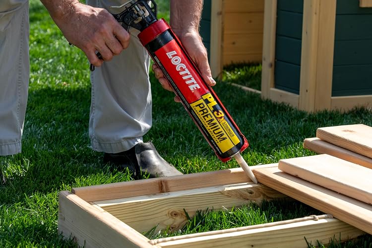 Loctite PL - calcomanía de construcción de poliuretano premium, pegamento versátil para madera, hormigón, piedra, metal y más, 10 onzas, cartucho, 1 paquete