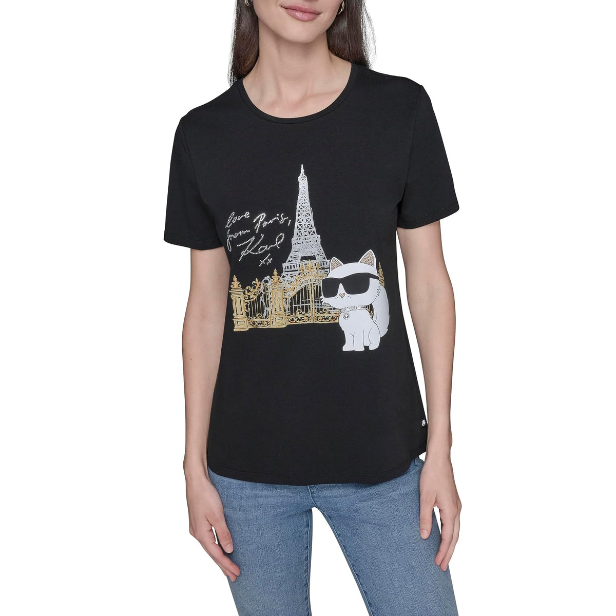 Karl Lagerfeld - Playera de Manga Corta