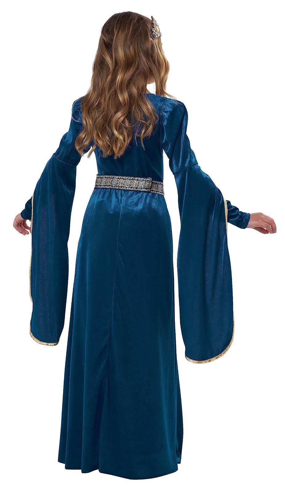 California - Disfraz de princesa medieval, disfraz infantil, talla XS