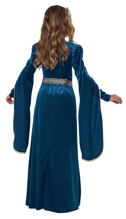 California - Disfraz de princesa medieval, disfraz infantil, talla XS