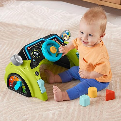 Fisher-Price Ríe y Aprende Juguete para Bebés Volante de Actividades Interactivas para bebés de 6 Meses en adelante
