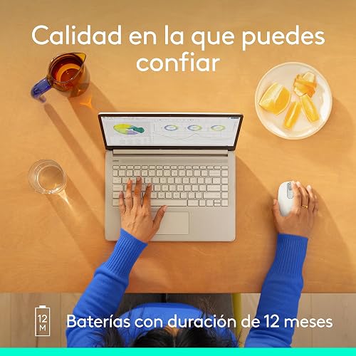 Logitech M196, Mouse inalámbrico Bluetooth, Mouse Compacto y portátil para laptops, Tablets y más, batería con duración de 12 Meses, Compatible con PC y Mac, Windows y macOS - Blanco