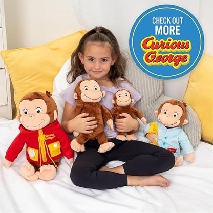 Kids Preferred Curious George Bombero, Juguete Animal de Peluche de 15 Pulgadas para niños y niñas pequeños