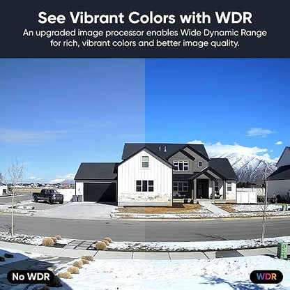 WYZE CAM v4, cámara de Seguridad Inteligente de 2K HD Wi-Fi para el hogar, Uso en Interiores y Exteriores, Monitor de Mascotas/bebés, Foco/Sirena Activado por Movimiento, visión Nocturna de Color