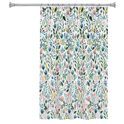 Splash Home SIA - Cortina de Ducha de poliéster con diseño Floral, para Cortinas de baño y Tina, Tela Ligera Lavable y Resistente al Agua, 70 Pulgadas de Ancho x 72 Pulgadas de Alto
