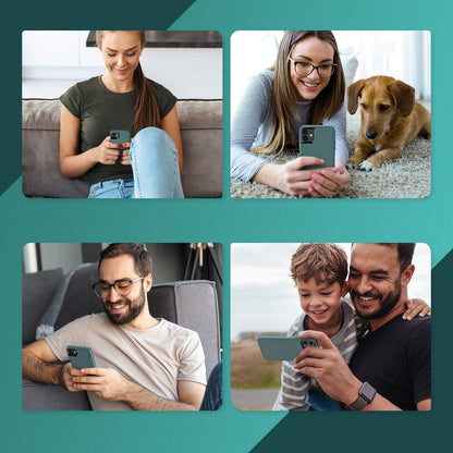 ORIbox Case Compatible with iPhone 12 Mini Case & iPhone 13 Mini Case, Soft-Touch Finish of The Liquid Silicone Exterior Feels